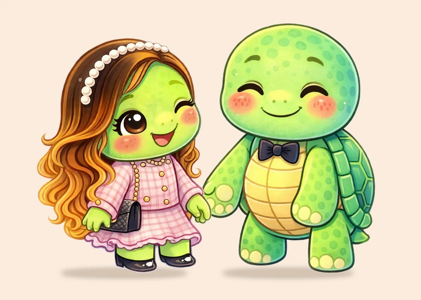 A Shell of My Own — Drew and Olga together on the beach